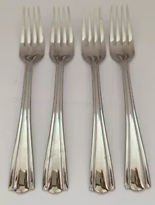 Forchetta insalata posate Hampton Silvermith Elana x4 forchette inox lusso vintage A+! - Foto 1 di 6