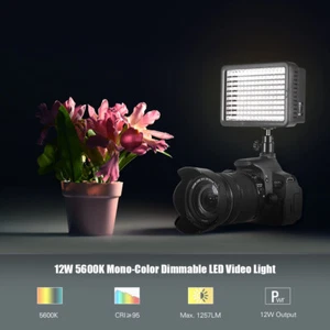 Dimmable 160 LEDs Video  5600K Photography Fill  CRI 95+ +Filters M8T1 - Picture 1 of 10