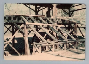1970s Logging Mill Waterwheel Scene Inglewood CA Vintage Industry - Picture 1 of 2