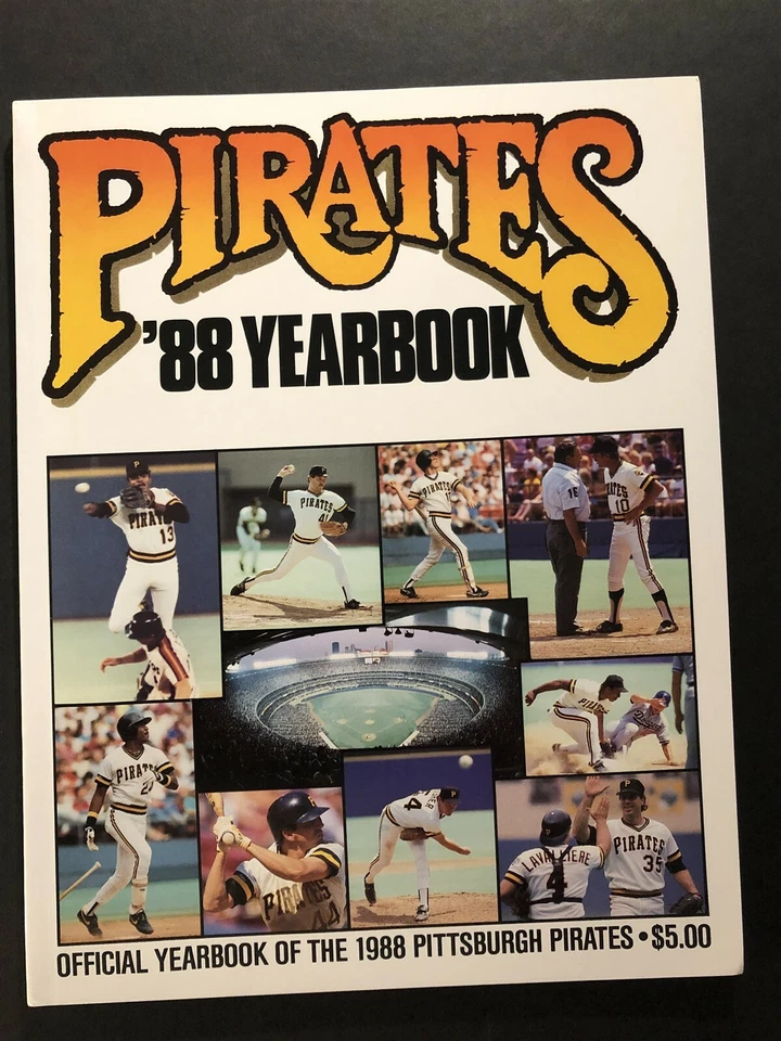 1988 PITTSBURGH PIRATES Yearbook BARRY BONDS Bobby BONNILA JIM LEYLAND Van Slyke - Image 1 of 2