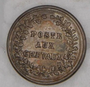 LA POSTE AUX CHEVAUX - Bouton Poste aux chevaux Second Empire d= 25 mm - Picture 1 of 2