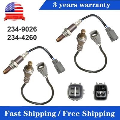 4PCS Oxygen Sensor Up+Down For Lexus GX470 4.7L 2005-2009 LX470 4.7L 2005-2007 - Image 1 of 4