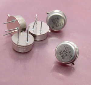 (2 PCS) 72280 16048526 TRANSISTOR RCA / LATA METÁLICA NOS - Imagen 1 de 3