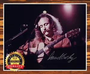 David Crosby - Foto autografata firmata 8 x10 (Crosby, Stills & Nash) ristampa - Foto 1 di 4
