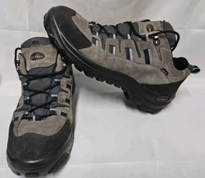 L.L. BEAN Mens 11 Brown Suede Leather Gore-Tex Hiking Work Shoes Vibram Soles GC - Image 1 of 4