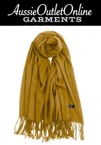 Classical Design Pashmina shawl Scarf Mustard Yellow - Aussie Outlet Online NSW - Bild 1 von 7