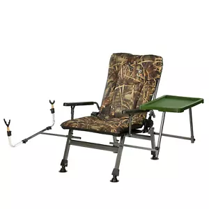 Carp Fishing Chair Feeder Folding Armchair Ultra Padded UK Stock Comfy - Picture 1 of 7
