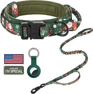 DAGANXI Tactical Dog Collar, Adjustable Military Training Nylon Dog Collar (MED) - Picture 1 of 7