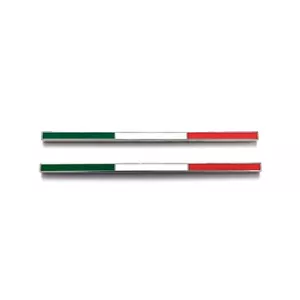 2XFerrari Italian Flag Badge Sidehead Skirts Accessory Decal 85234800 - Picture 1 of 3
