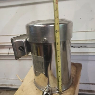 Sterling Stainless Steel Electric Motor 3HP 230/460 VAC 3ph 1745 RPM Face mount  - Image 1 of 4