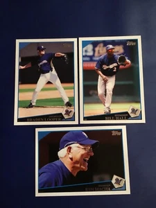 2009 Topps # 419 #472 #642 BRANDEN LOOPER, KEN MACHA, BILL HALL Lot 3 Brewers - Picture 1 of 1