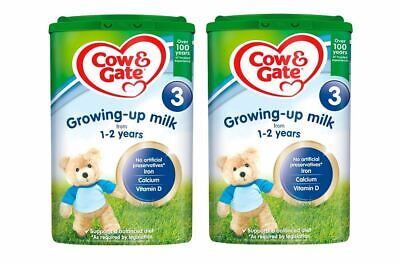 Cow & Gate Growing Up/Toddler Milk 1-2 Years Stage 2 Powder 800g - 2 Packs • 22.51£