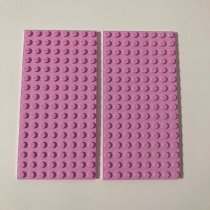 Lego Pink 8x16 Flat Baseplates 92438 2x Parts Bricks Frozen Friends Girls - Picture 1 of 2