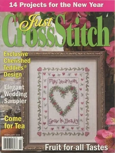 Just CrossStitch Counted Cross Stitch February 2005 Magazine - Picture 1 of 2