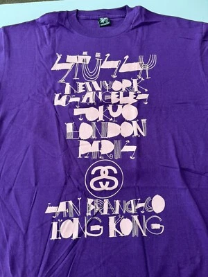 STUSSY SHIRT Mens XL Struggle Inc World Tour Tee New Without Tags - Image 1 of 4