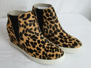 COCONUTS by Matisse "Lure" Leopard Faux Pony Hair Hi Top Sneakers Sz 7.5 NIB - Picture 1 of 5