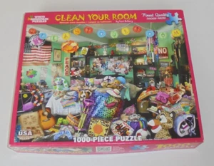 White Mountain Puzzles Clean Your Room 1000 Pc Puzzle 2014 Complete #10985 - Picture 1 of 5