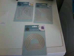 3X CUTTING DIES FOR SCRAPBOOKING MIX (J2810) - Picture 1 of 1