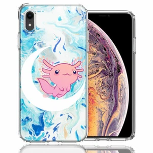 Für Apple iPhone XR Axolotl Moon Mable Doppelschicht Handyhülle Cover - Bild 1 von 1