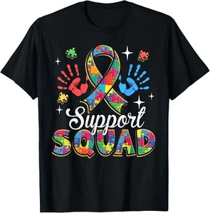Autism Awareness Autism Support Squad Family T-Shirt - Picture 1 of 4
