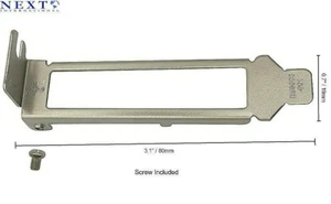 Low Profile Brackets for Intel E1G44ET E1G44ET2 I340-T4 I350-T4 HP NC365T DELL - Picture 1 of 1