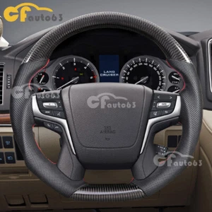 Real Carbon Fiber Steering Wheel Fits Toyota Land Cruiser LC200 Alphard 2016+ - Bild 1 von 10