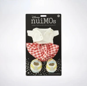 Authentic Disney store 2021 nuimos plush costume White Jacket with red Skirt - Picture 1 of 1