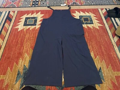 Macacão feminino 3XL alça espaguete peça única perna larga azul BOM NOVO SEM ETIQUETAS - Imagem 1 de 2