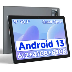 AEEZO Tablet 10 Inch Android 13 Tablet 6+64GB Quad Core 1280×800 HD+IPS Screen - Afbeelding 1 van 7