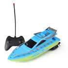 Rc Boat Toy Smooth Edge Relieve Stress Rc Speedboat Vehicle Kids Toy Birthd Blue
