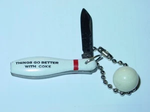 THINGS GO BETTER WITH COKE VINTAGE 1970's HEADSHOP KEYCHAIN KNIFE -NICE! - Picture 1 of 3