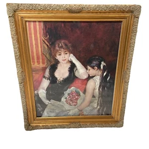 Rare Two Sisters With Roses Pierre- Auguste Renoir 30"X26" Ornate Frame - Picture 1 of 13