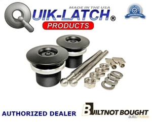 Quik-Latch QL-38 Series Lockable Black Hood Pin Kit  QL-38L-LP/BP - Picture 1 of 14