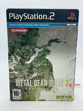 Metal Gear Solid 3 Snake Eater Steelbook PS2 PAL Complet FR