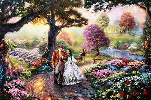 Thomas Kinkade Gone With The Wind 18x27 Artist Proof Limited Edition Lithograph