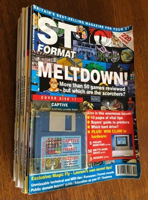 Revistas de usuario Atari ST de colección raras (9) en formato de 1990 y 1991. Muchos con disquete Foto 1 de 4