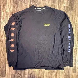 Volcom Stone “Embrace the Strange” Black Long Sleeve Graphic Tee XL - Picture 1 of 4