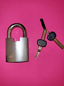 HYT Heavy Duty Chain Key Padlock, Key Follows Snake Path To Open, Can't Pick ! - Imagen 1 de 11
