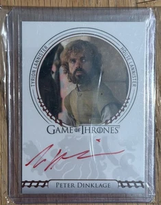 2024 Auto PETER DINKLAGE Game Thrones Legends Of The Realm Autograph Ex Limited - Picture 1 of 2