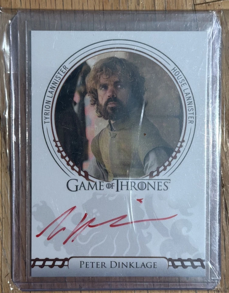 2024 Auto PETER DINKLAGE Game Thrones Legends Of The Realm Autograph Ex Limited - Image 1 of 2