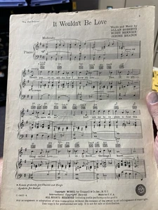 Partituras de artista avanzado de la Feria Mundial de 1940 "Gay New Orleans" Buddy Bernier - Imagen 1 de 4