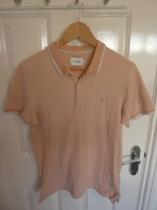 FARAH S/S POLO SHIRT - MENS SIZE MEDIUM - SUPER LOOK - Picture 1 of 4