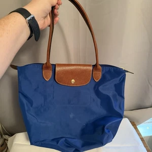 Longchamp Le Pliage Shopping Depose Designer Handtasche Beuteltasche Handtasche royalblau - Bild 1 von 16