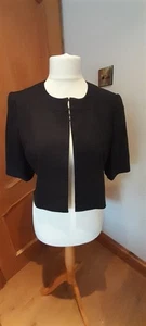 ladies bolero jacket size 14 In Black - Picture 1 of 7