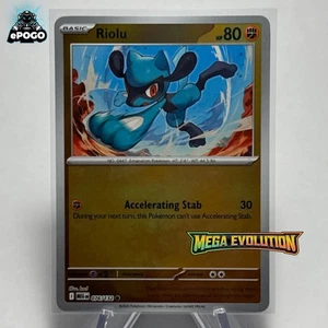 Riolu 076/132 Reverse Holo Pokemon TCG: Mega Evolution Karte MINT HEUTE VERSAND! - Bild 1 von 2