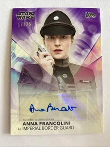 Topps Star Wars The Women of Star Wars Anna Francolini IBG Autograph Card /25 - Picture 1 of 3