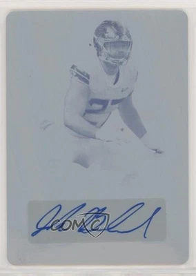 2020 Leaf Flash Printing Plate Cyan 1/1 Jake Breeland #BA-JB2 Rookie Auto RC 0c6 - Image 1 of 3
