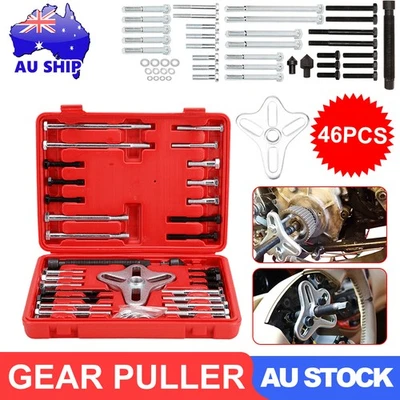 46PCS Gear Puller Harmonic Balancer KitsPulley Steering Wheel Crank Removal - image 1 of 4
