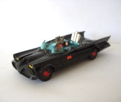 Corgi Toys Original 1st Issue Batmobile No. 267 with Batman Vintage 1966 TV Car - Image 1 of 4