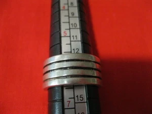 Vintage Heavy Sterling Silver Band Size 6 Ring, 0.2 oz - Picture 1 of 11